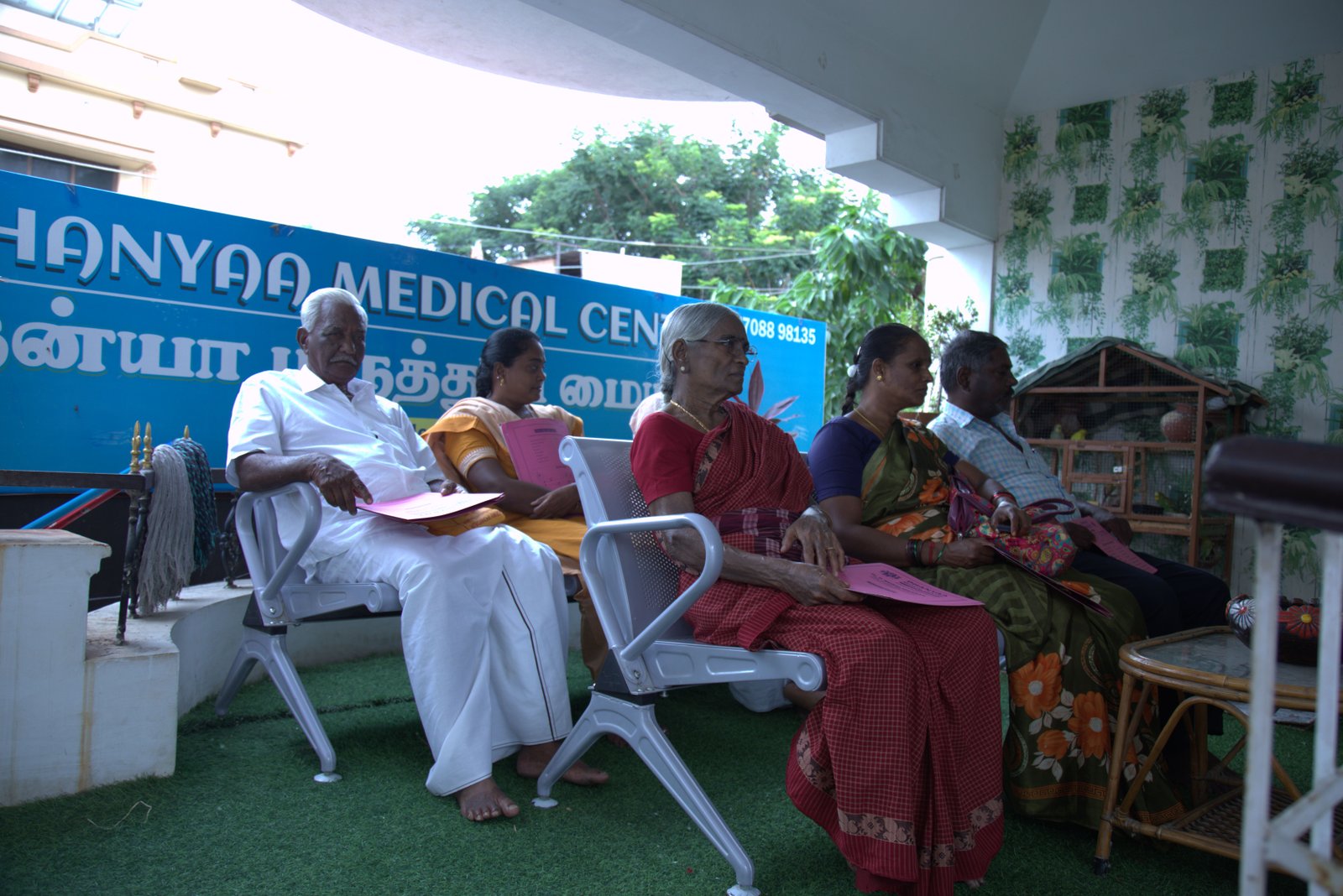 Reception area at Dhanyaa Medical Centre
